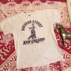 Bourbon Street New Orleans Birth place of Jazz souvenir T-shirt vintage 🎶🥴